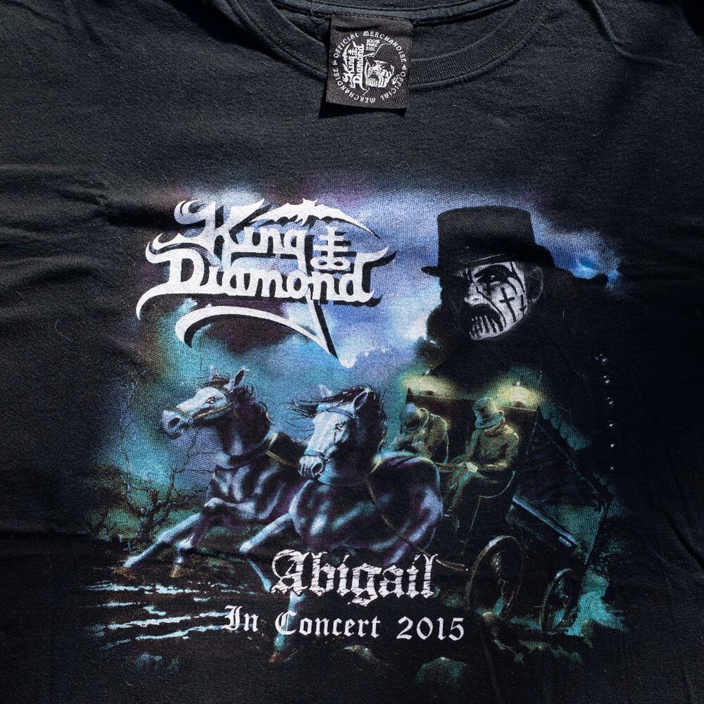 -XL- 2015 KING DIAMOND Abigail Tour Shirt | Heavy Metal Thrash Band Merchandise